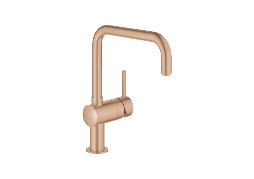 Minta mitigeur monocommande evier Warm Sunset brossé - 32488DL0 - Grohe