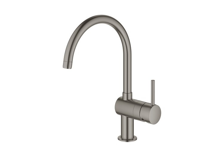 Minta mitigeur monocommande evier Hard Graphite brossé - 32917AL0 - Grohe