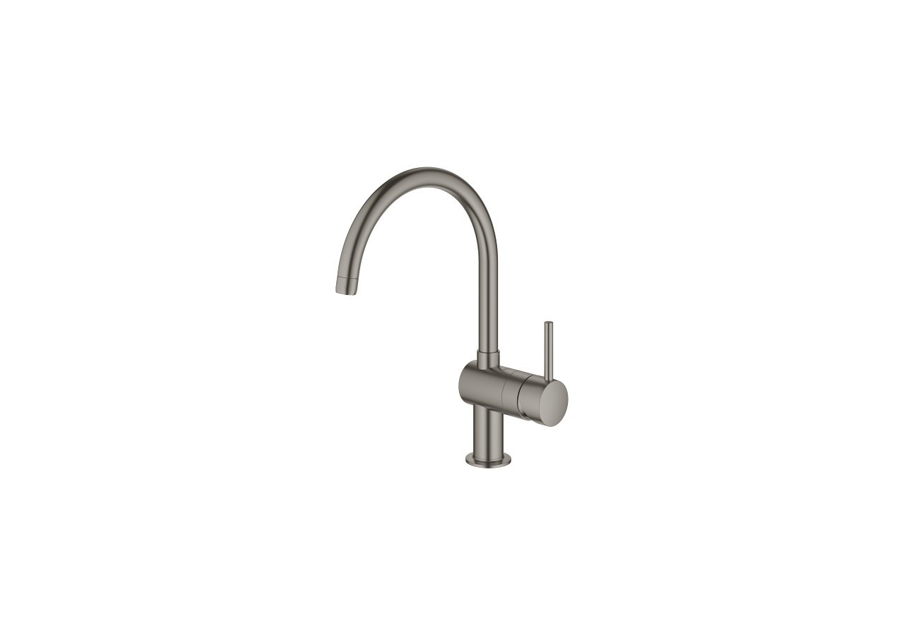 Minta mitigeur monocommande evier Hard Graphite brossé - 32917AL0 - Grohe