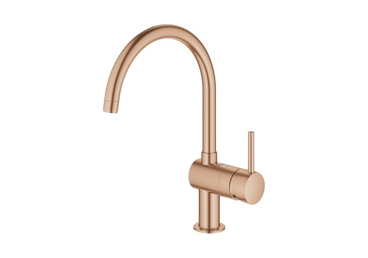 Minta mitigeur monocommande evier Warm Sunset brossé - 32917DL0 - Grohe
