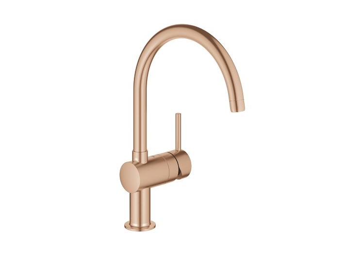 Minta mitigeur monocommande evier Warm Sunset brossé - 32917DL0 - Grohe 2