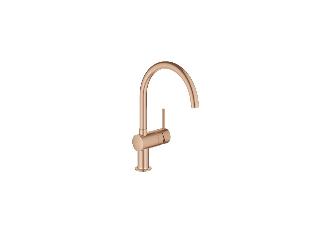 Minta mitigeur monocommande evier Warm Sunset brossé - 32917DL0 - Grohe