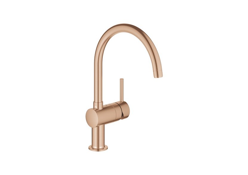 Minta mitigeur monocommande evier Warm Sunset brossé - 32917DL0 - Grohe