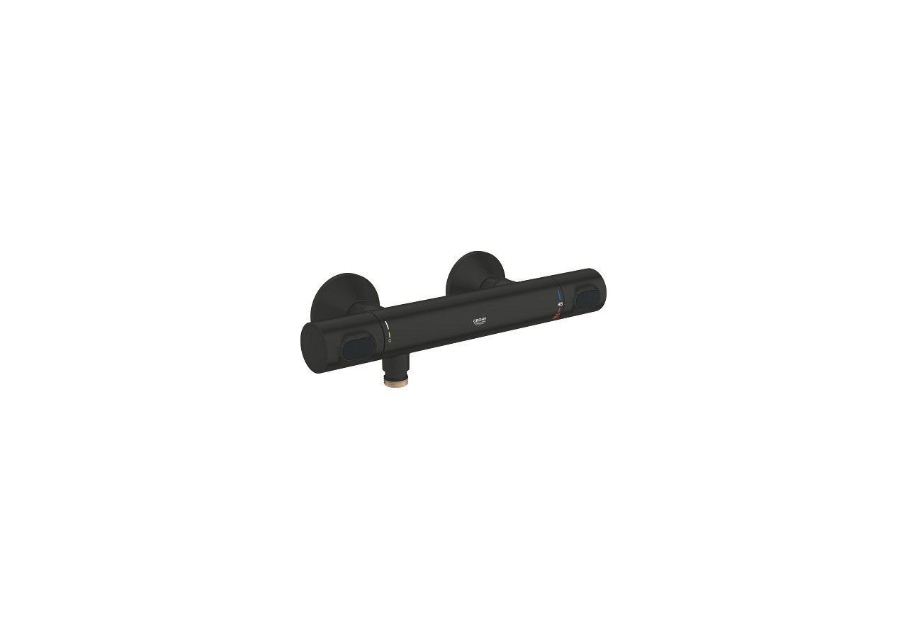 Grohtherm 500 mitigeur thermostatique douche Noir mat - 347952430 - Grohe