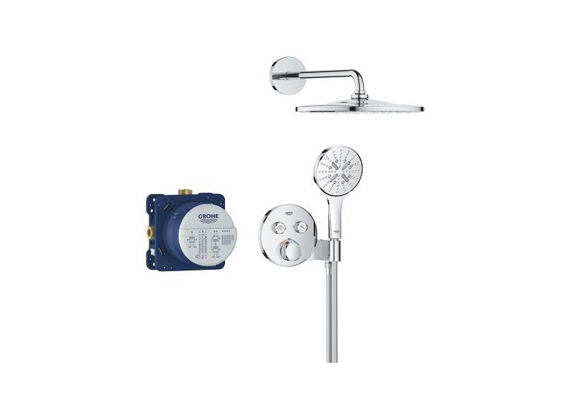 Grohtherm smartcontrol ensemble de douche encastré avec rainshower mono 310 Chromé - 34866000 - Grohe
