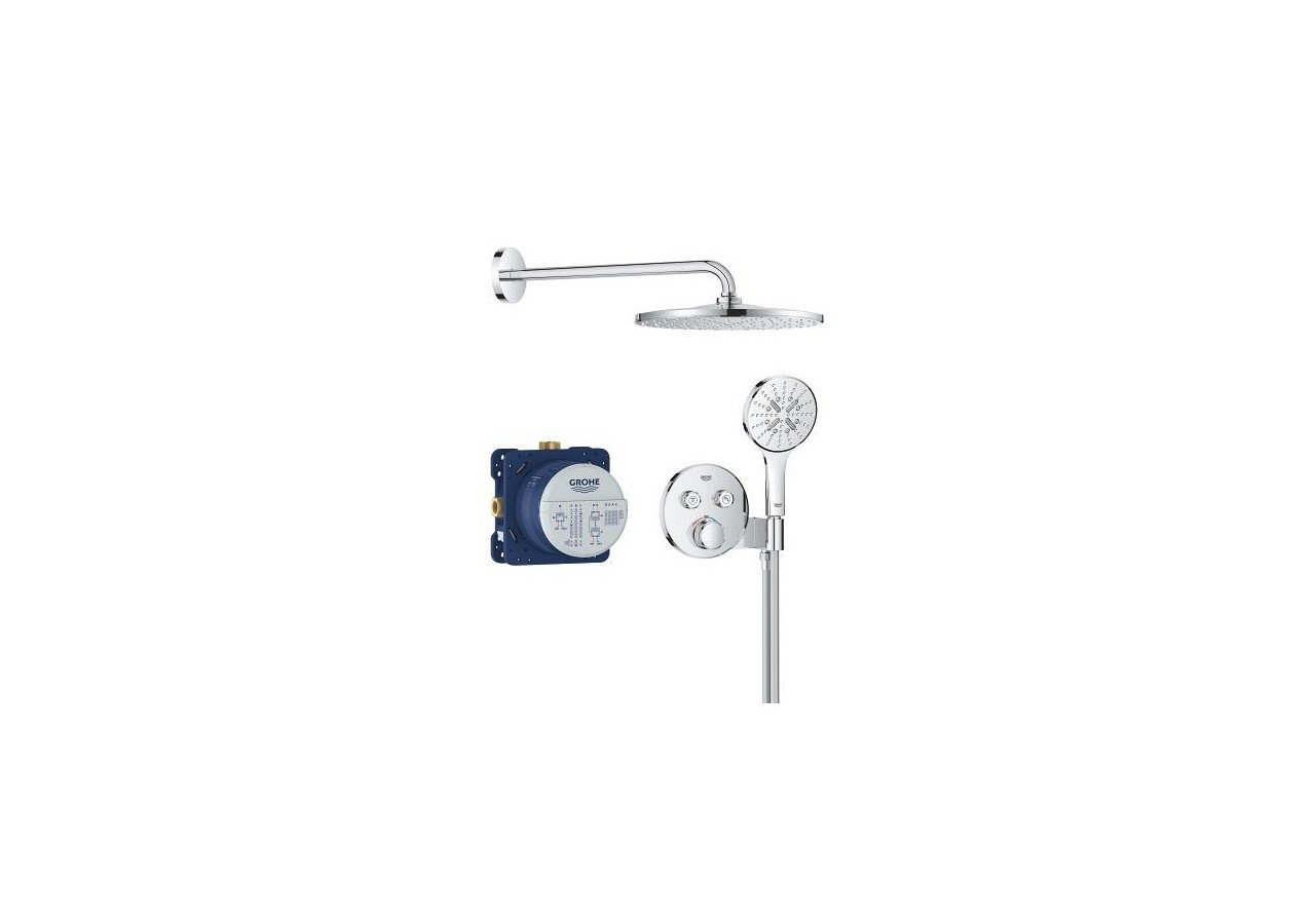 Grohtherm smartcontrol ensemble de douche encastré avec rainshower mono 310 Chromé - 34866000 - Grohe