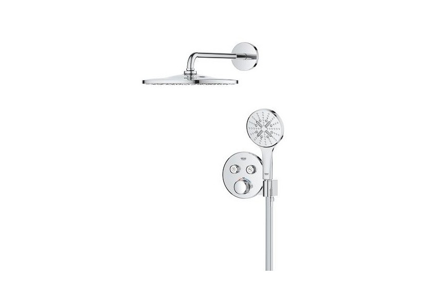 Grohtherm smartcontrol ensemble de douche encastré avec rainshower mono 310 Chromé - 34866000 - Grohe