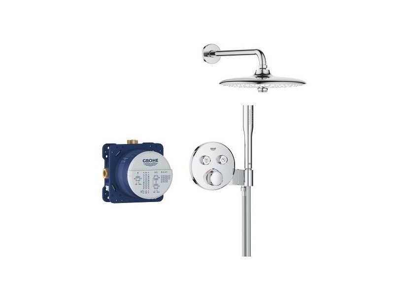 Grohtherm smartcontrol ensemble de douche encastré avec euphoria 260 Chromé - 34867000 - Grohe