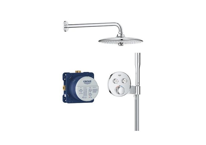 Grohtherm smartcontrol ensemble de douche encastré avec euphoria 260 Chromé - 34867000 - Grohe