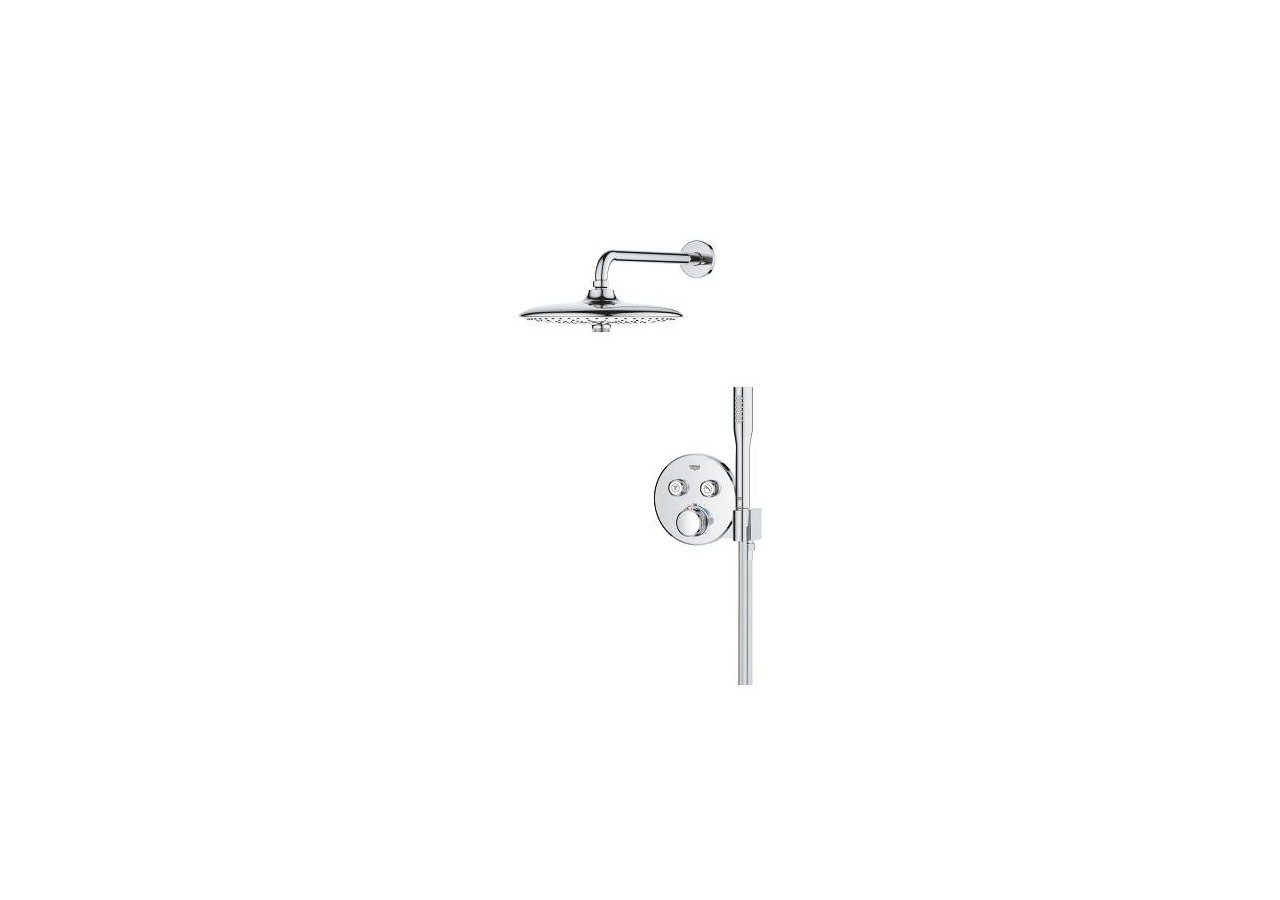 Grohtherm smartcontrol ensemble de douche encastré avec euphoria 260 Chromé - 34867000 - Grohe