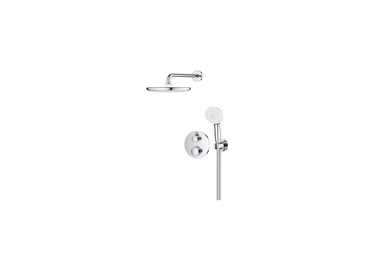 Grohtherm ensemble de douche encastré avec tempesta 250 Chromé - 34872000 - Grohe