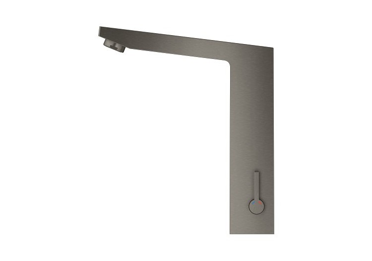 Eurocube e mitigeur lavabo infrarouge avec limiteur de température ajustable Hard Graphite brossé - 36441AL0 - Grohe 2