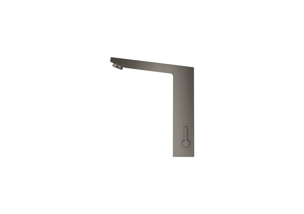Eurocube e mitigeur lavabo infrarouge avec limiteur de température ajustable Hard Graphite brossé - 36441AL0 - Grohe