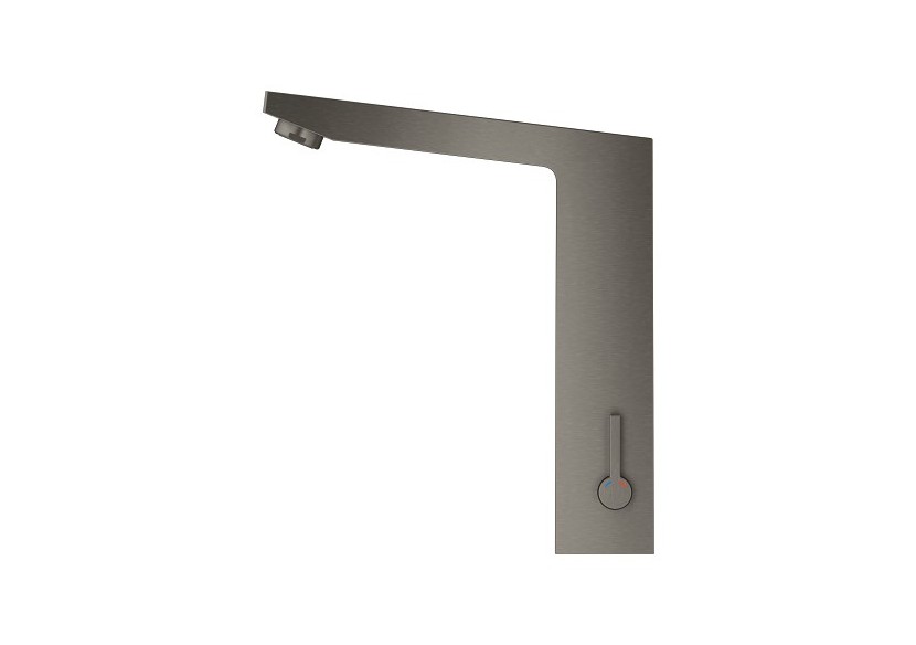 Eurocube e mitigeur lavabo infrarouge avec limiteur de température ajustable Hard Graphite brossé - 36441AL0 - Grohe