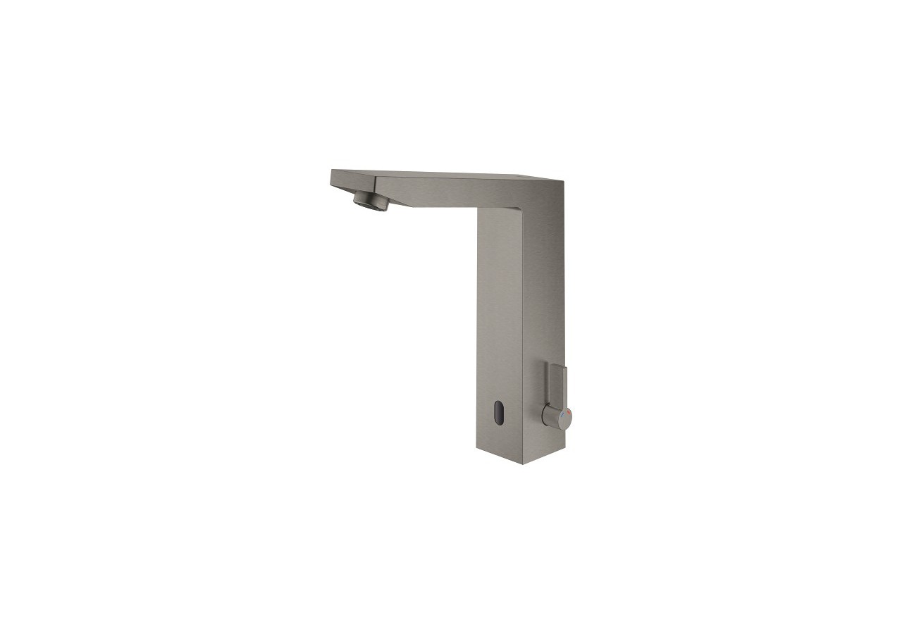 Eurocube e mitigeur lavabo infrarouge avec limiteur de température ajustable Hard Graphite brossé - 36441AL0 - Grohe