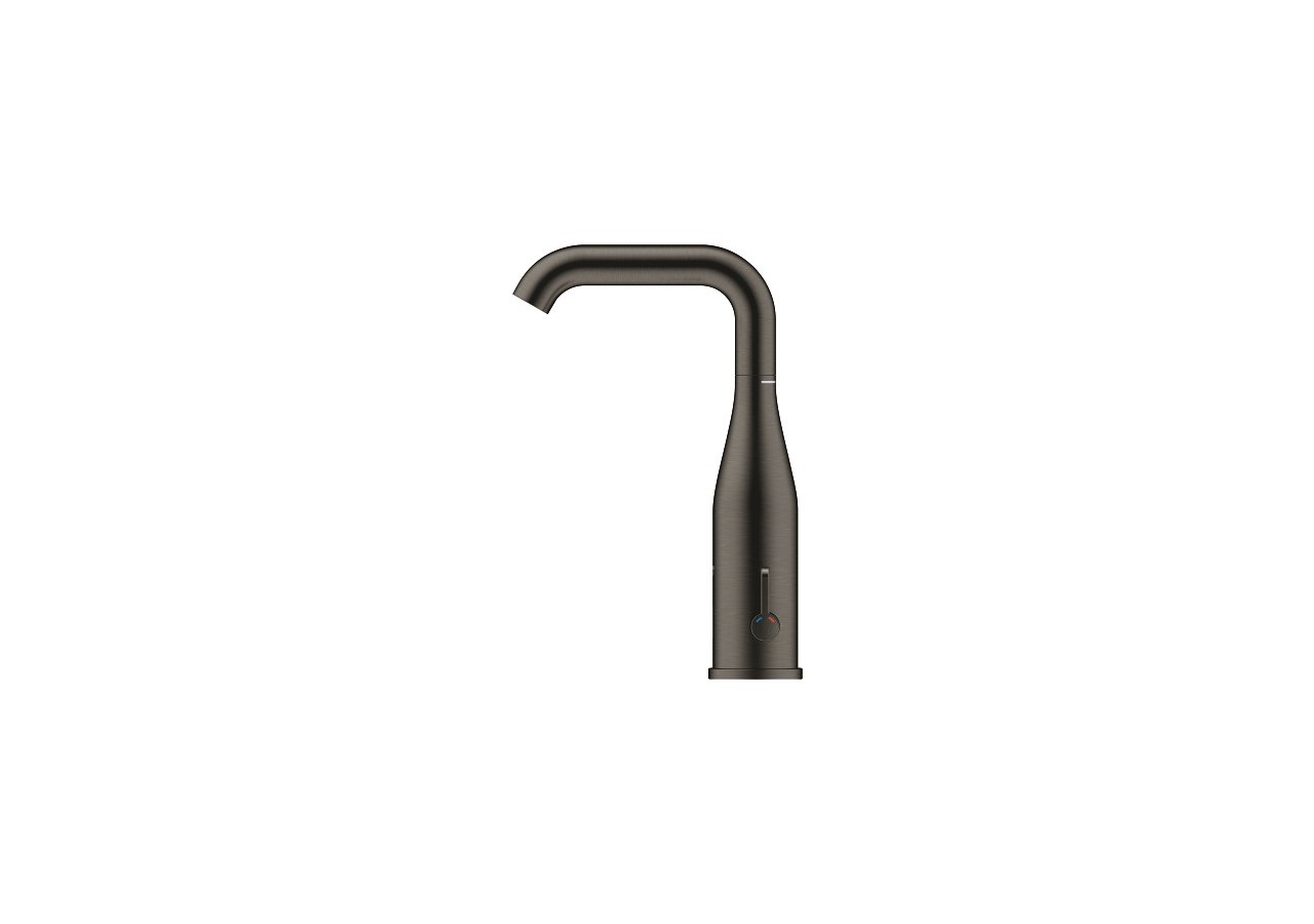 Essence e mitigeur lavabo infrarouge avec limiteur de température ajustable Hard Graphite brossé - 36445AL0 - Grohe