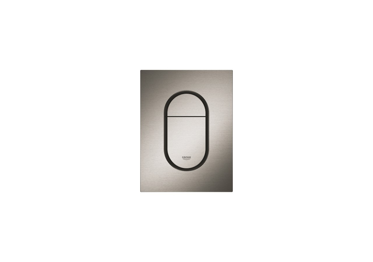 Arena cosmopolitan taille s plaque de commande Hard Graphite brossé - 37624AL0 - Grohe