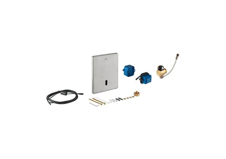 Tectron skate plaque infrarouge électronique pour robinet de chasse encastré Inox - 38393SD1 - Grohe