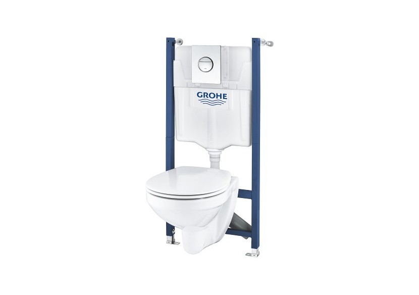 Solido bâti support 5-en-1 pour wc, 1.13 m Chromé - 39498000 - Grohe