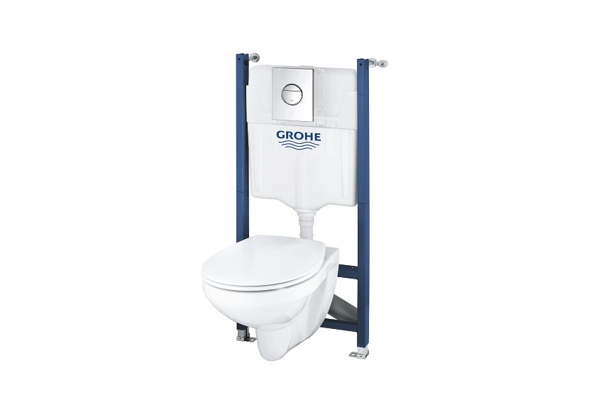 Solido bâti support 5-en-1 pour wc, 1.13 m Chromé - 39498000 - Grohe