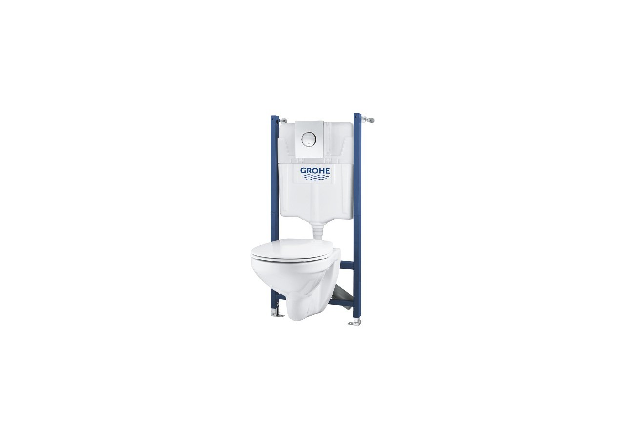 Solido bâti support 5-en-1 pour wc, 1.13 m Chromé - 39498000 - Grohe