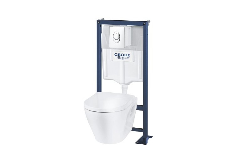 Solido pack bâti wc solido harmony rimless Chromé - 39595000 - Grohe