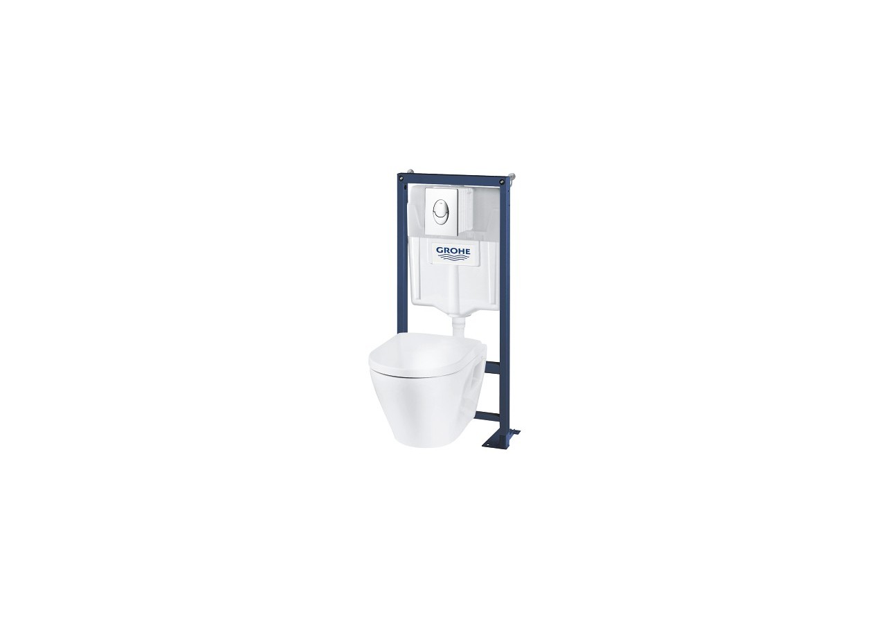 Solido pack bâti wc solido harmony rimless Chromé - 39595000 - Grohe