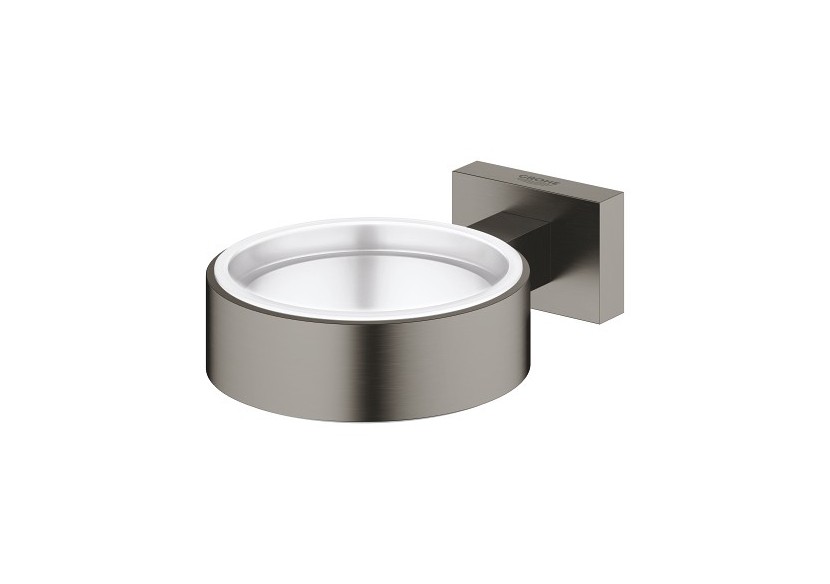 Essentials cube cadre support Hard Graphite brossé - 40508AL1 - Grohe