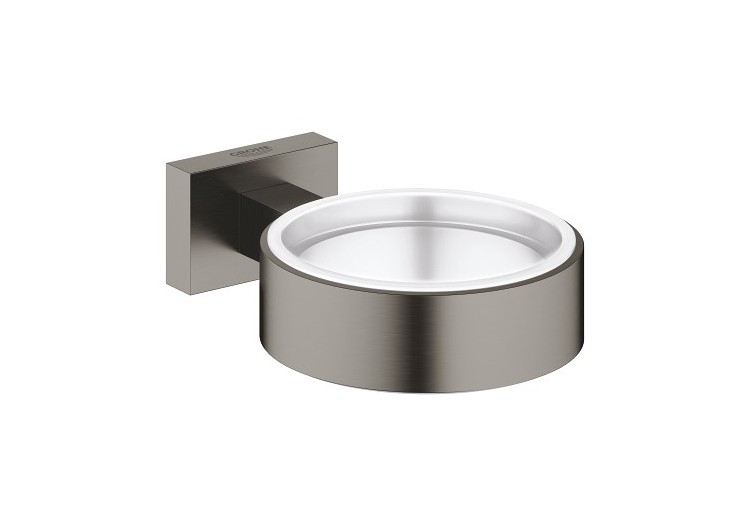 Essentials cube cadre support Hard Graphite brossé - 40508AL1 - Grohe 2