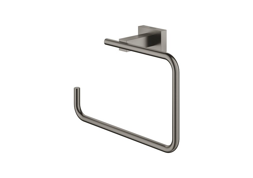 Essentials cube anneau porte-serviette Hard Graphite brossé - 40510AL1 - Grohe