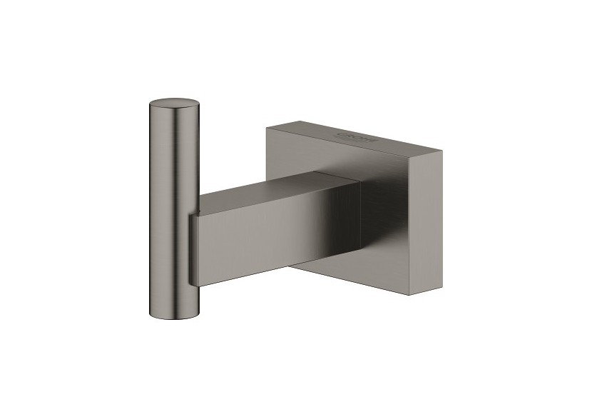 Essentials cube patère murale Hard Graphite brossé - 40511AL1 - Grohe