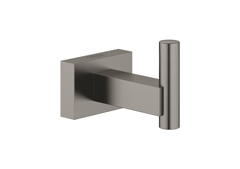 Essentials cube patère murale Hard Graphite brossé - 40511AL1 - Grohe