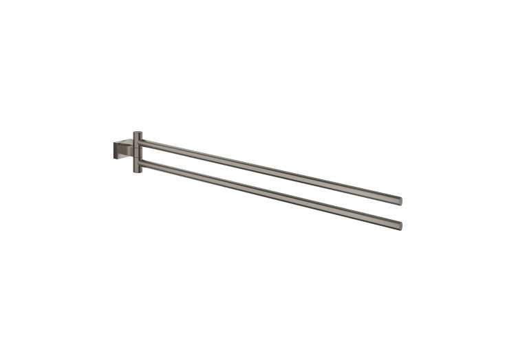 Essentials cube porte-serviettes Hard Graphite brossé - 40624AL1 - Grohe 2