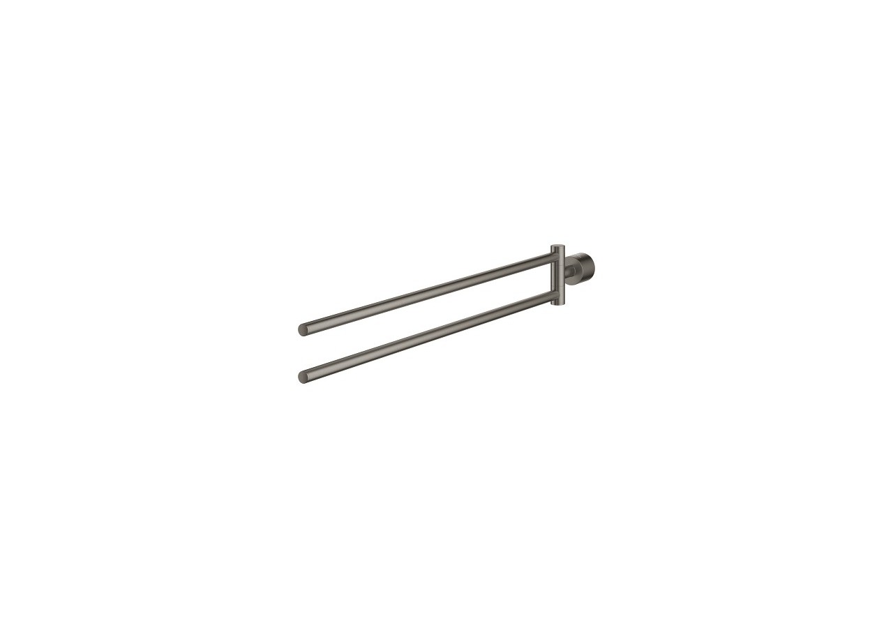Atrio porte-serviettes Hard Graphite brossé - 40888AL0 - Grohe