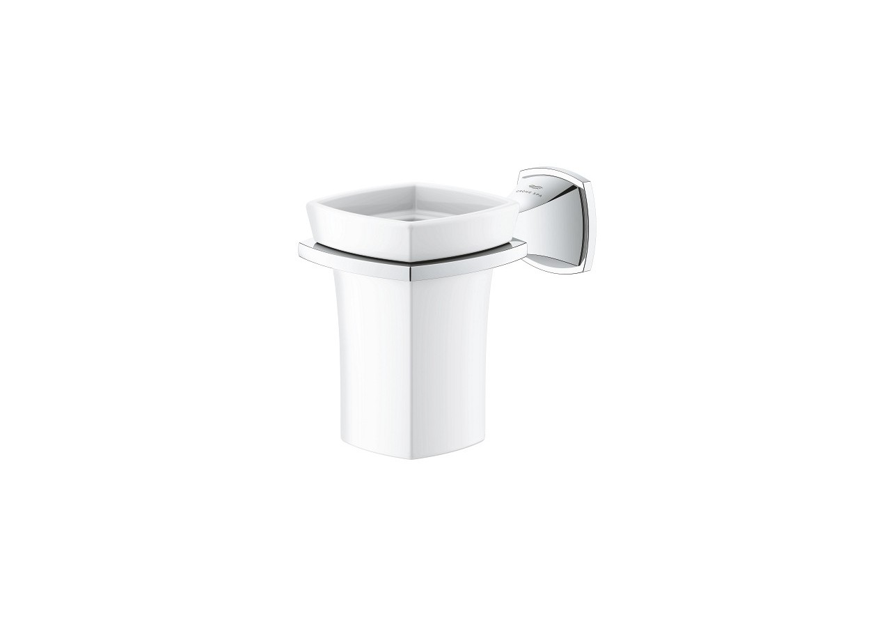 Grandera support porte-verre en céramique Chromé - 40909000 - Grohe