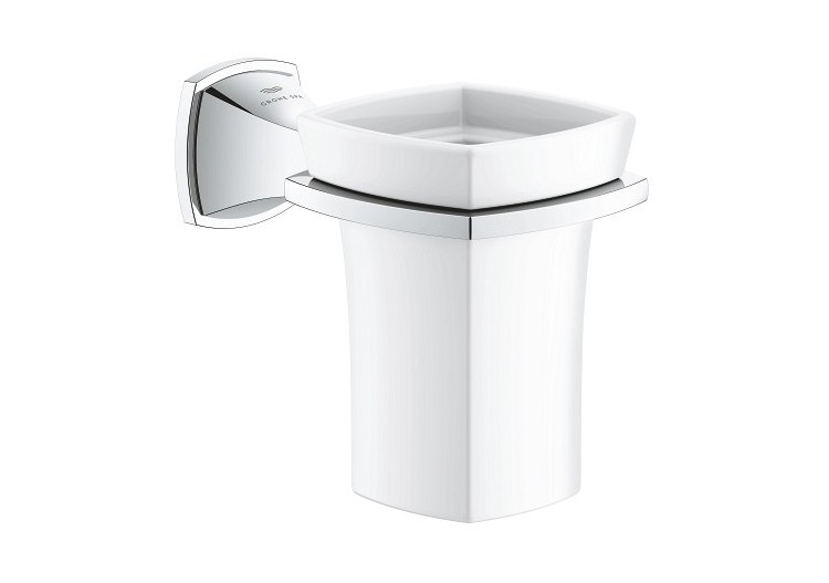 Grandera support porte-verre en céramique Chromé - 40909000 - Grohe 2