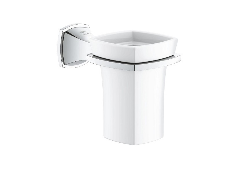 Grandera support porte-verre en céramique Chromé - 40909000 - Grohe