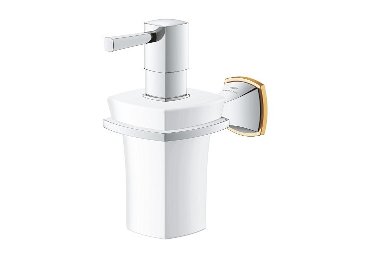 Grandera distributeur de savon en céramique Chromé/doré - 40910IG0 - Grohe