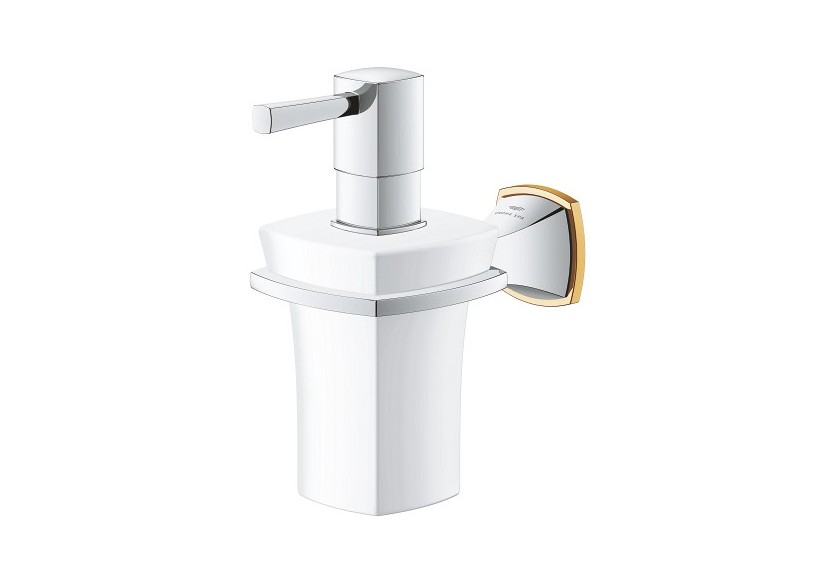 Grandera distributeur de savon en céramique Chromé/doré - 40910IG0 - Grohe