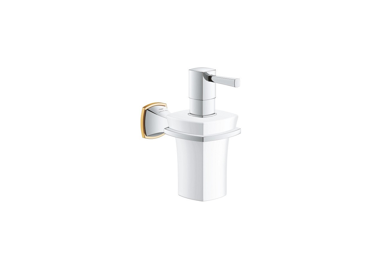 Grandera distributeur de savon en céramique Chromé/doré - 40910IG0 - Grohe