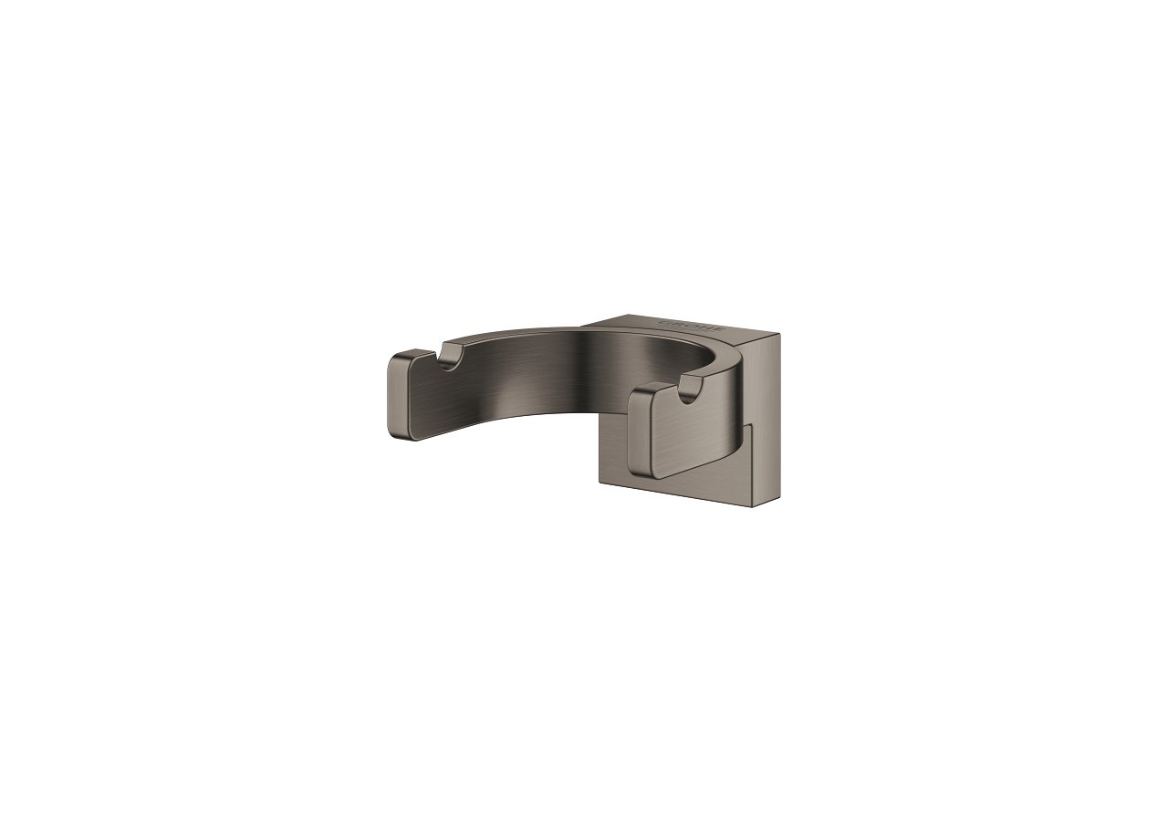 Selection double patère Hard Graphite brossé - 41049AL0 - Grohe