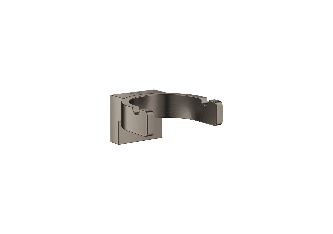 Selection double patère Hard Graphite brossé - 41049AL0 - Grohe