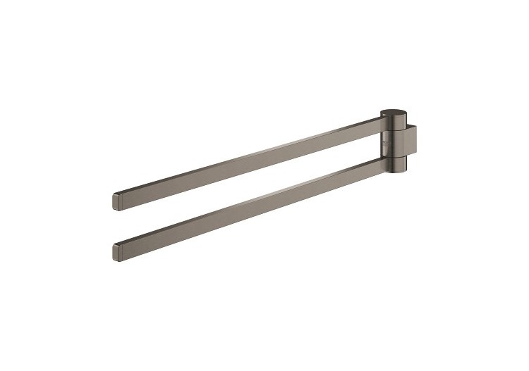 Selection barre porte-serviettes pivotable Hard Graphite brossé - 41063AL0 - Grohe