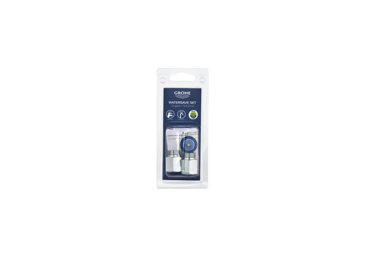 Set d’économie d’eau Chromé - 48189000 - Grohe