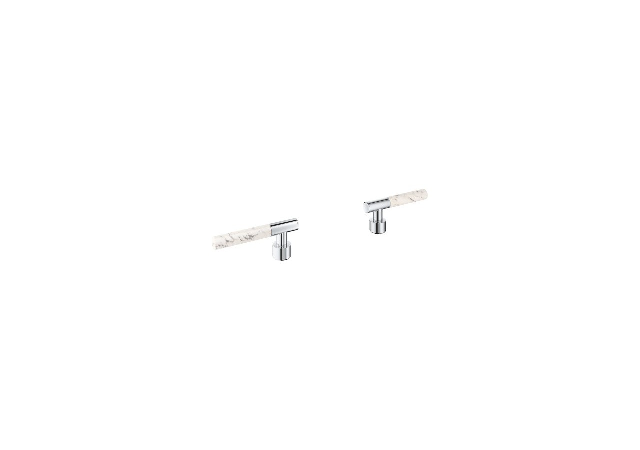 Atrio collection privée manettes rondes caesarstone blanc attique - 48458000 - Grohe