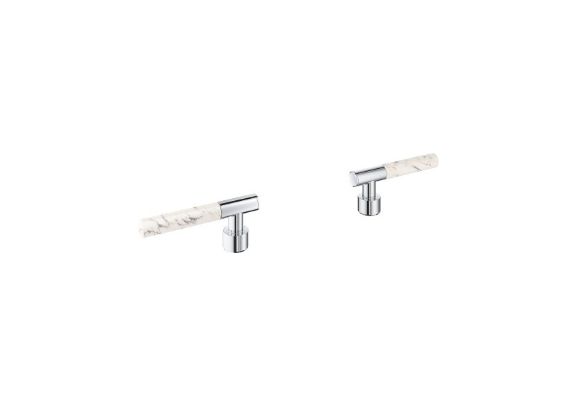 Atrio collection privée manettes rondes caesarstone blanc attique - 48458000 - Grohe