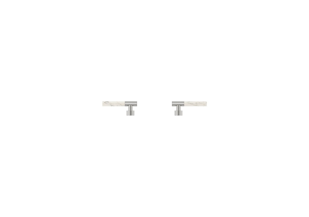 Atrio collection privée manettes rondes caesarstone blanc attique Supersteel - 48458DC0 - Grohe