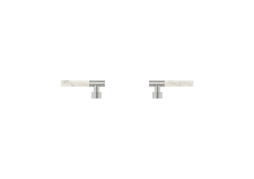 Atrio collection privée manettes rondes caesarstone blanc attique Supersteel - 48458DC0 - Grohe