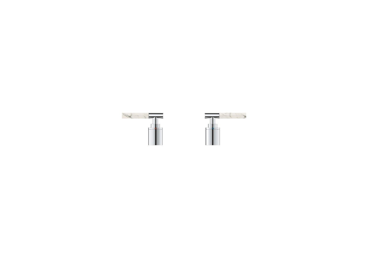 Atrio collection privée manettes rondes caesarstone blanc attique - 48464000 - Grohe