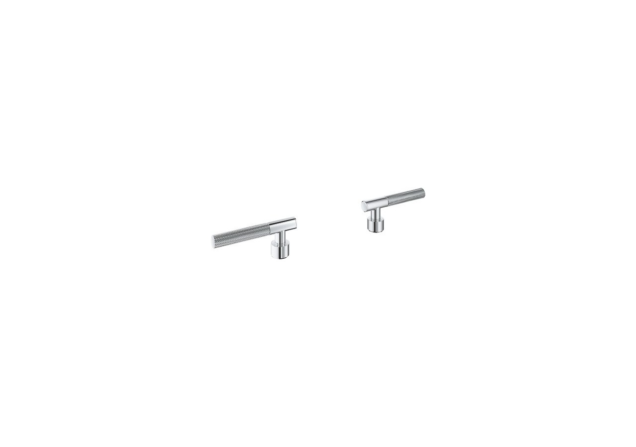 Atrio collection privée manettes rondes moletées Chromé - 48646000 - Grohe